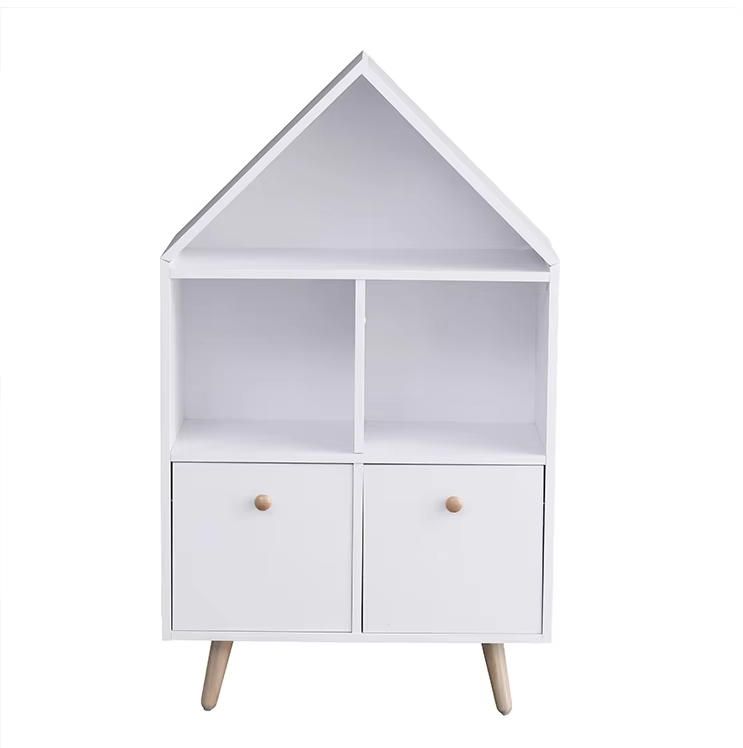 Modern Creative Design Living Room Storage Rack Kids Book Shelf Wooden Bookcase