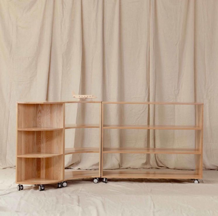 Montessori Classroom Wooden Storage Cabinet - Multifunctional Toy Organizer