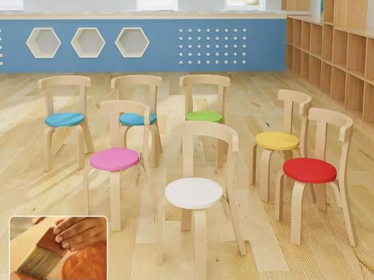 Solid Wood Children's Tables and Chairs for Preschool and Training Centers Woodcraft Product