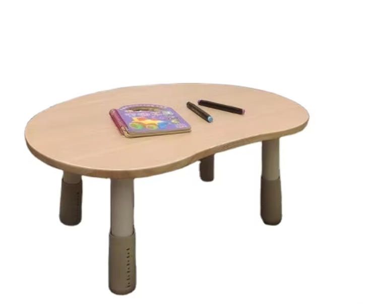 Modern Design Solid Wood Peanut Table Chair Set for Kids for Bedroom Workshop Hospital Hotel Supermarket-Kindergarten Furniture