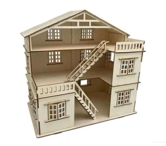 Kids Educational DIY Miniature Wooden Furniture Puzzle Model