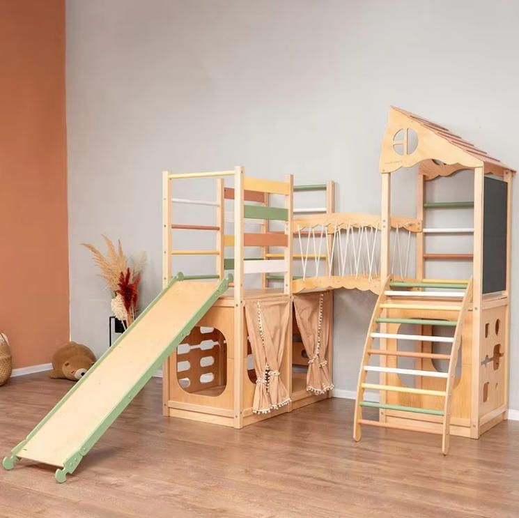 Customizable Eco-Friendly Indoor Playground Equipment Professionally Designed Wooden Play for Children Safe