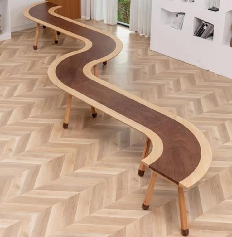 Modern Wooden Preschool Table and Chair Set for Early Education