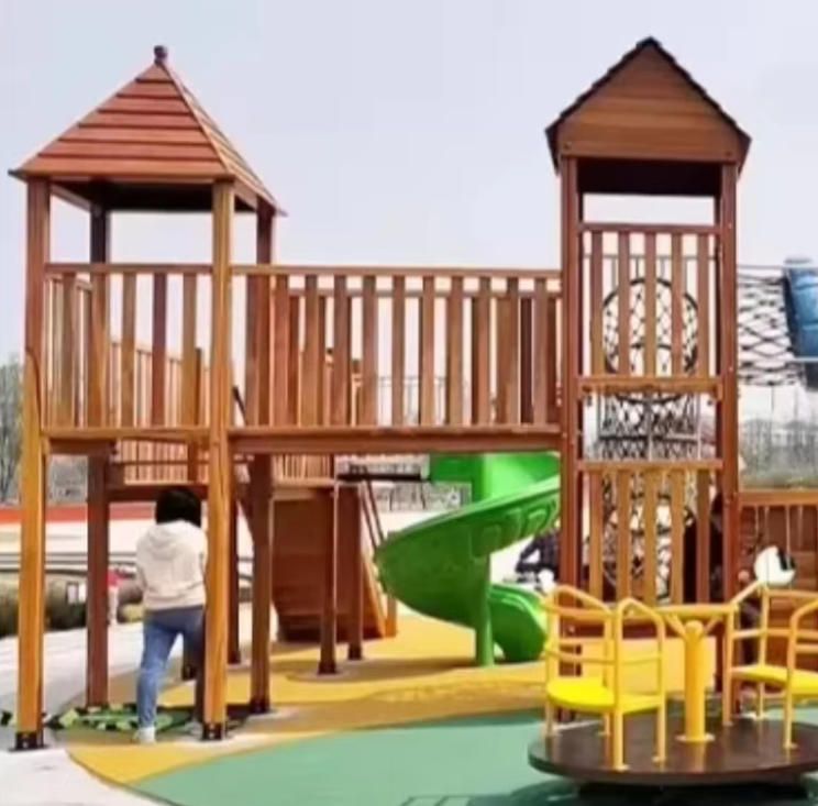 Foldable Wooden Climbing Set W/Reversible Ramp Toys for Children's Outdoor Play Climbing Frames