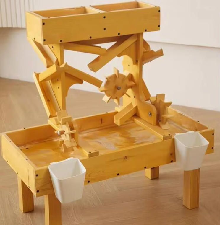 Outdoor Wooden Water Table for Kids Toddlers Amusement Equipment