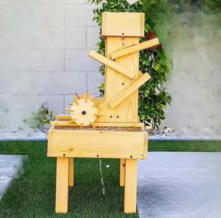 Outdoor Wooden Water Table for Kids Toddlers Amusement Equipment