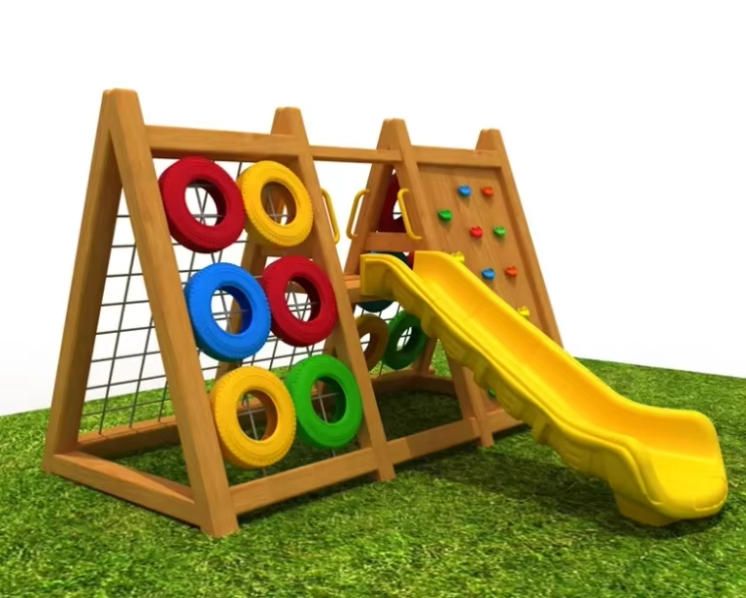 Funny Kids Outdoor Playground Plastic Slide for Camping