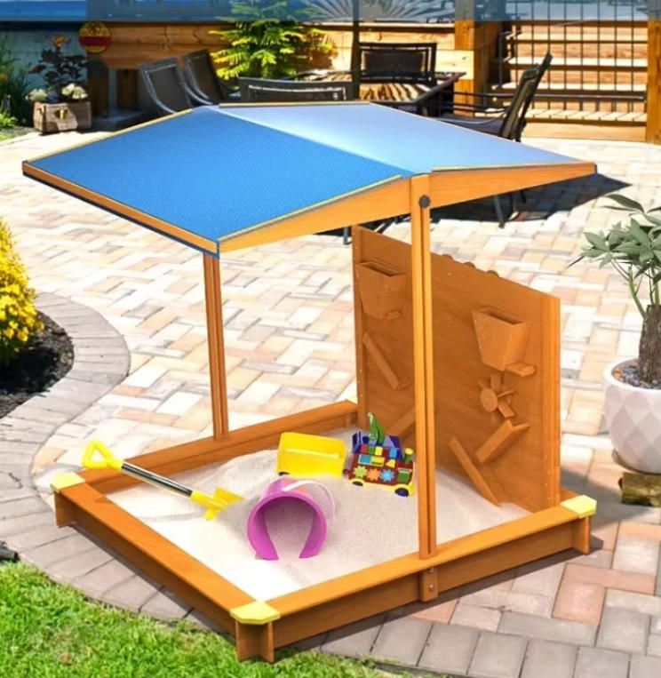 Children's Outdoor Large Sand Pit Fence Kindergarten Outdoor Furniture Toy Set for Baby Courtyard for Playground Sand Pool