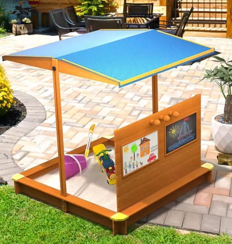 Children's Outdoor Large Sand Pit Fence Kindergarten Outdoor Furniture Toy Set for Baby Courtyard for Playground Sand Pool