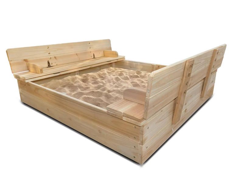 Large Outdoor Sandbox Toy Set for Kids Home Play Sand Pit with Playground Equipment Amusement Equipment