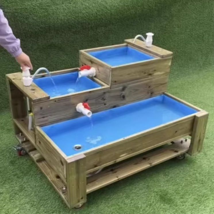 Outdoor Anti-Corrosion Wooden Ferris Wheel Water Balance Toys Sensory Integration Training Equipment for Kindergarten Children