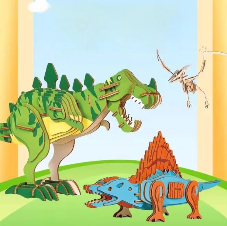 Intriguing 3D Wooden Assembly Model Building Blocks Puzzle Toys for Woodcraft Enthusiasts Aged 2 to 7 Years