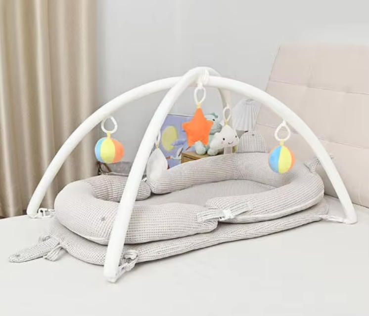 Movable Biomimetic Baby Crib Portable Anti-Pressure Bed Set for Newborns Kids' Cribs