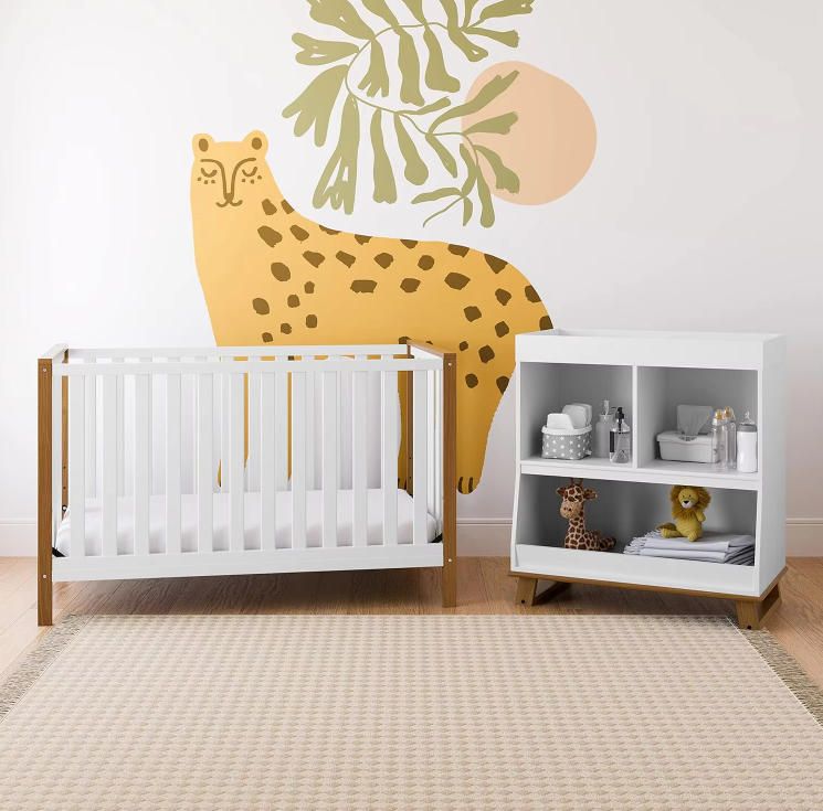 4-in-1 Convertible Kids' Crib Baby Crib to Toddler Bed