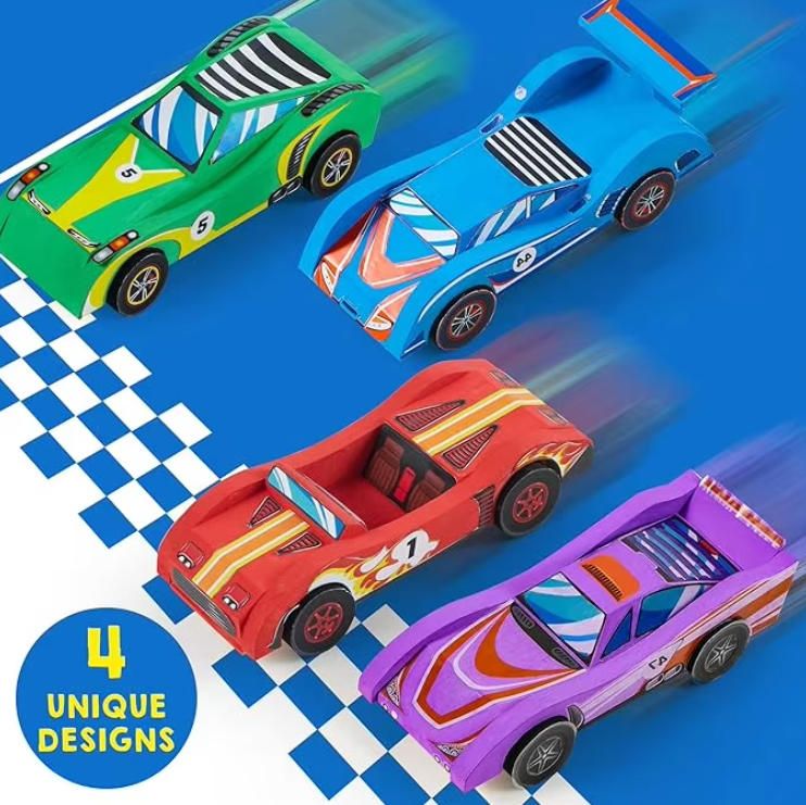 Easy DIY Wooden Cars Craft for Kids Assemble