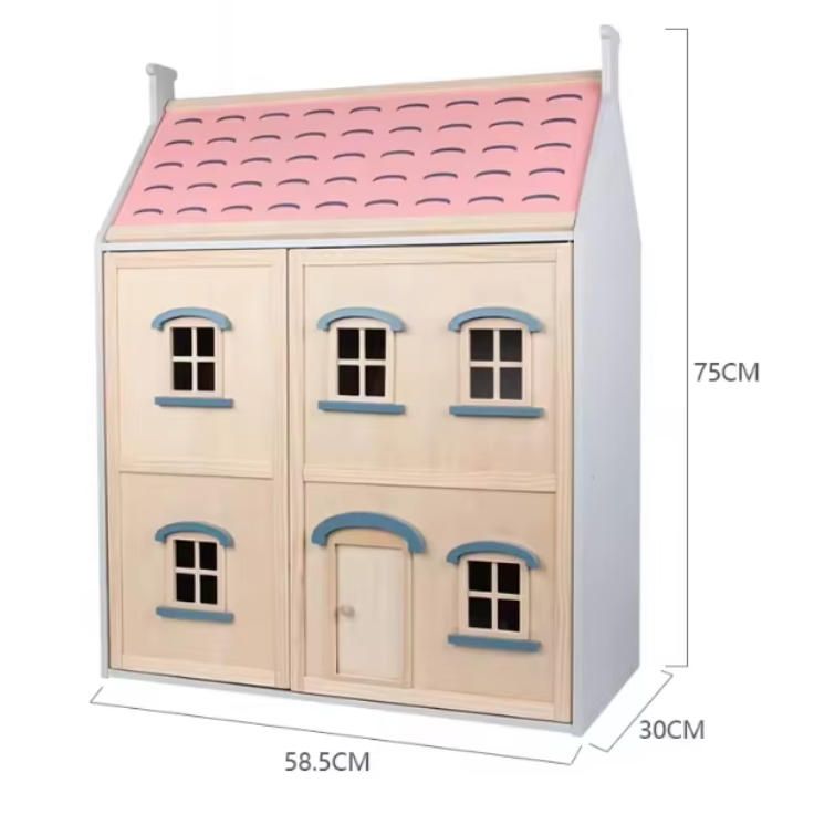 Mini Solid Wood Furniture Set for 3-6 Years Old Handcrafted Wooden Craft for Children's Home Simulation Birthday Gift Box