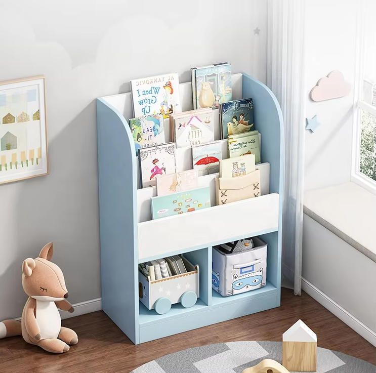 Modern Children Bookcase Furniture Baby Wooden Bookshelf Kids Wooden Bookcase for Children