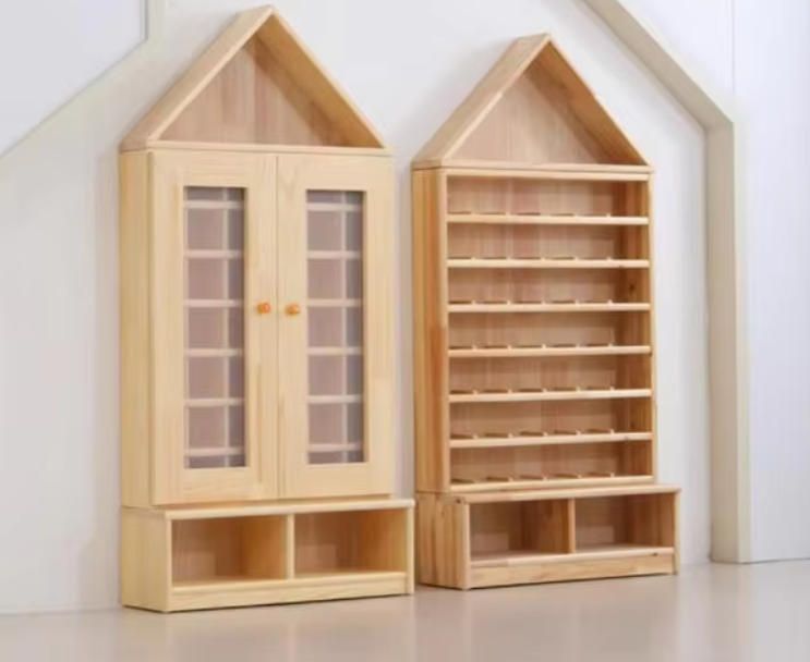 Solid Wood Cup Rack for Kindergarten Children's Water Cup Cabinet