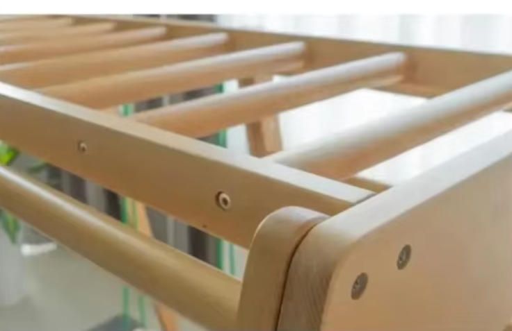 Solid Wood Climbing Frame for Children Durable Wooden Climbing Structure