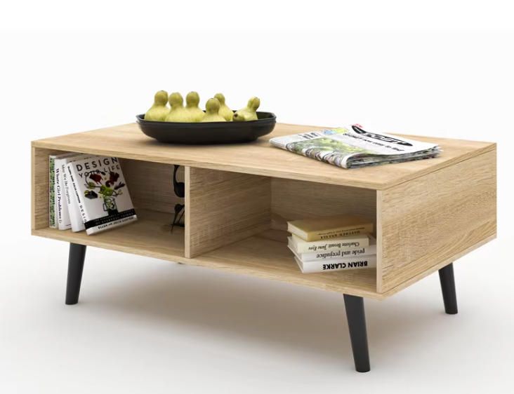 Modern Wood MDF Tea Table for Simple Living Room for Home Terrace Balcony Small House Rental Just 100 MOQ Bulk Purchasing