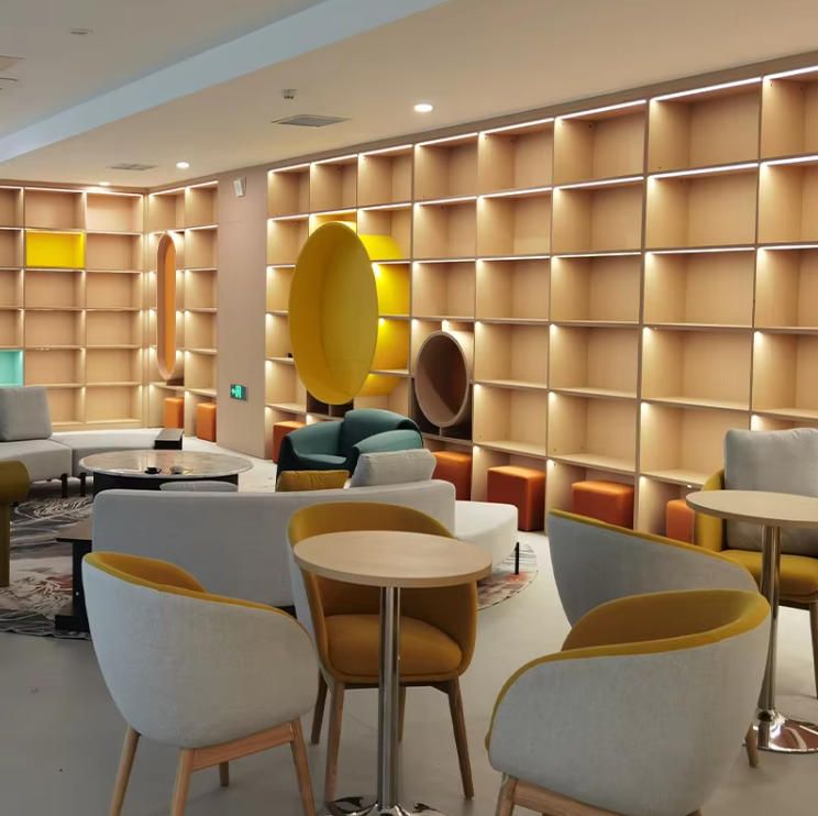 Multi-Functional Solid Wood Bookcases for Education Training Center Schools Dustproof Storage Cabinet Free Library Furniture