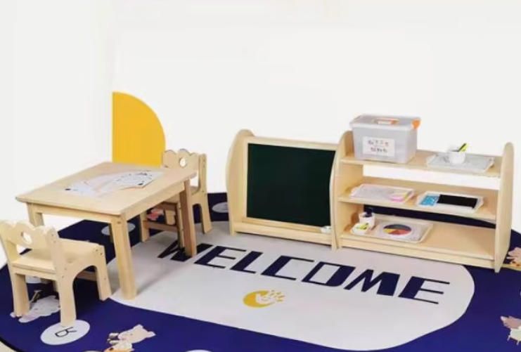 Montessori Wooden Toy Storage Shelf for Kindergarten and Early Education Centers Handcrafted Woodcrafts