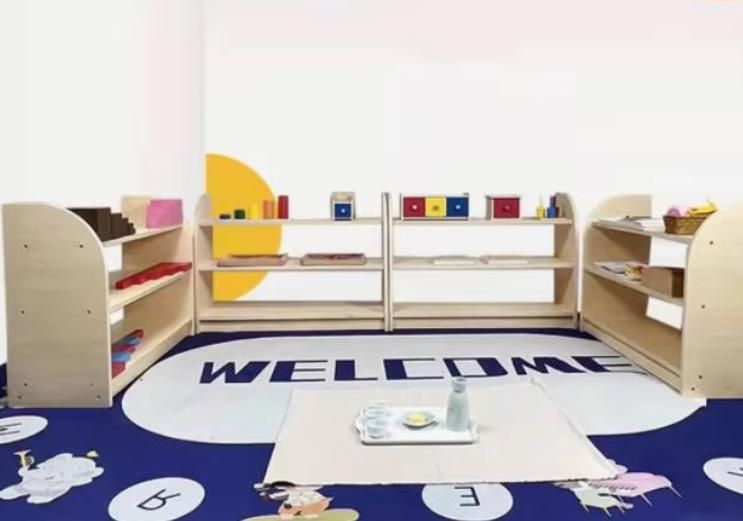 Montessori Wooden Toy Storage Shelf for Kindergarten and Early Education Centers Handcrafted Woodcrafts