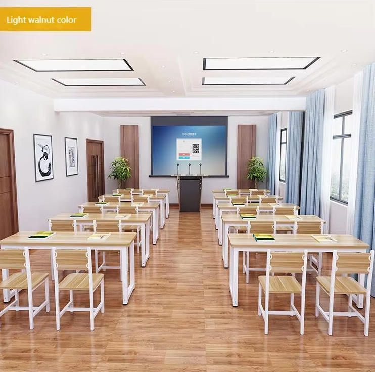 Long Combination Desk Chair for Primary Secondary School Students Single Double Person Integrated Learning Kids' Furniture Set