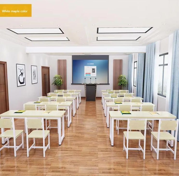 Long Combination Desk Chair for Primary Secondary School Students Single Double Person Integrated Learning Kids' Furniture Set