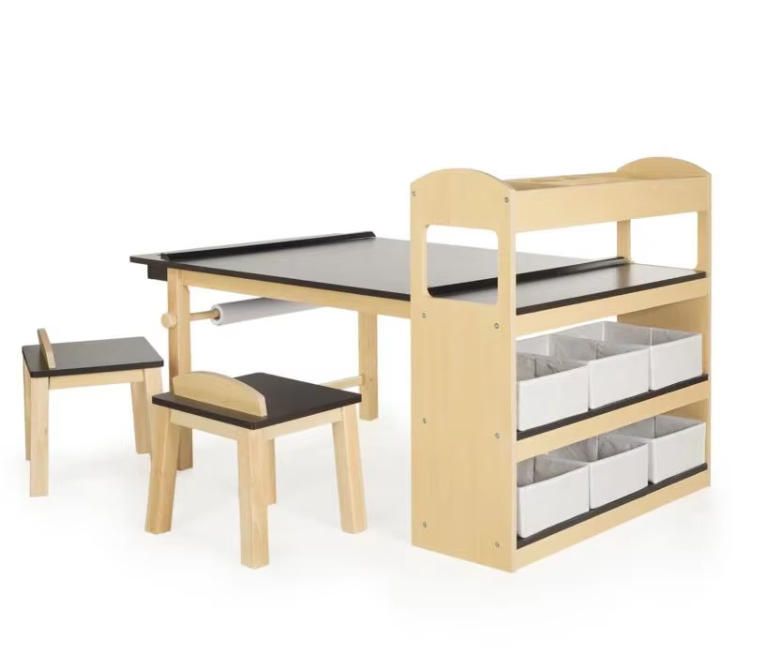 Modern Solid Wood Storage Cabinet for Art Studio Paper Organizer for Children's