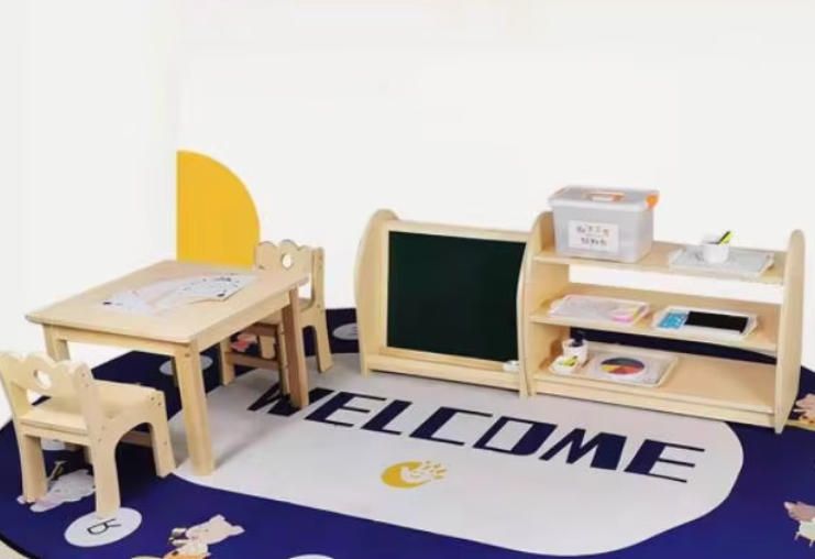 Montessori Wooden Toy Storage Shelf for Kindergarten and Early Education Centers Handcrafted Woodcrafts