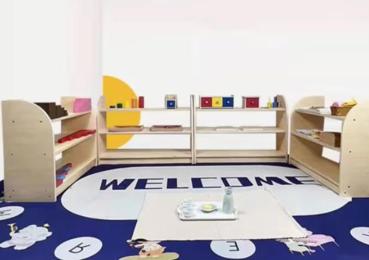 Montessori Wooden Toy Storage Shelf for Kindergarten and Early Education Centers Handcrafted Woodcrafts