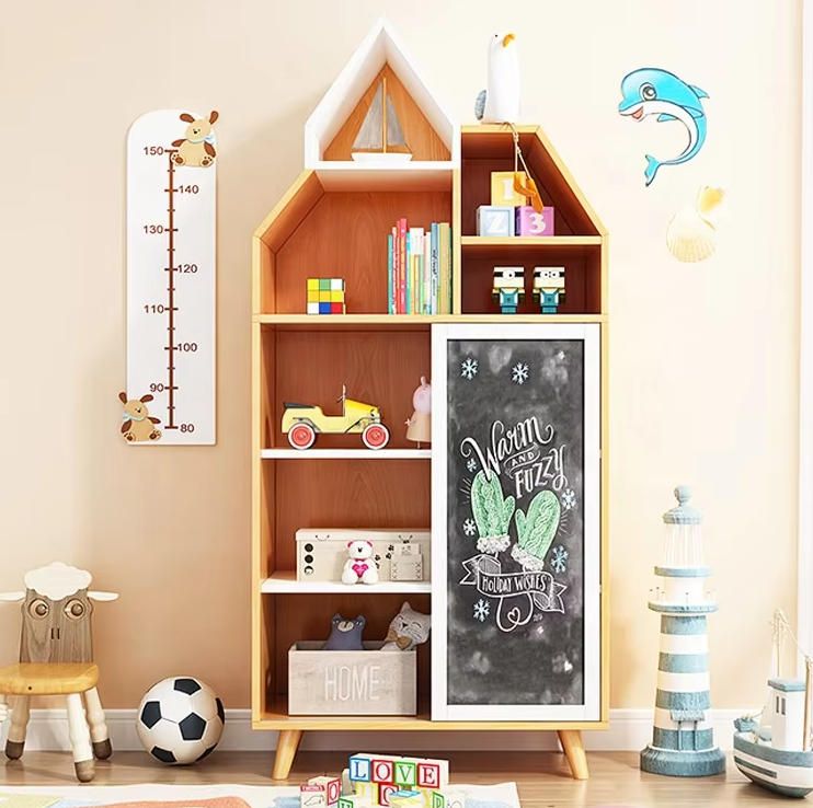 Factory Children Cabinets Kids Bookcase BookShelf Toys Organizer Storage Rack Organizer Holder Cabinets for Kids Storage