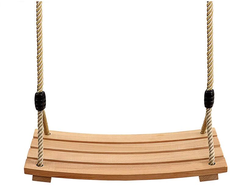 Wood Swings, Arc Wooden Swing,Hanging Swing Seat for Adult Kids Children Swing Chair Indoor and Outdoor Garden Yard Play