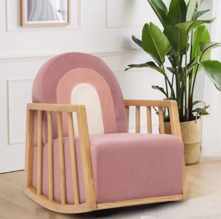 Children's Room and Kindergarten Soft Leather Reading Chair, Single/Double Seat with Backrest for Home Use